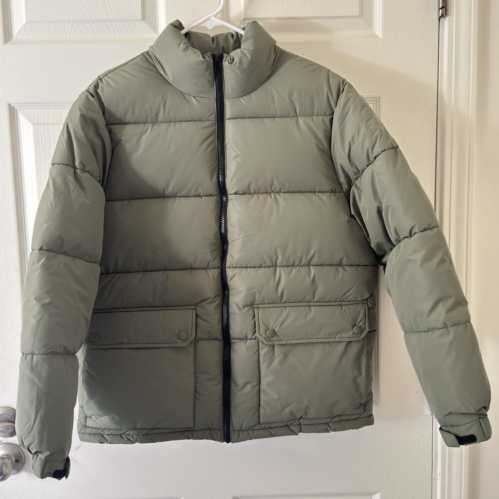 LCKR Norse Puffer Jacket Men's  Army Green Brand New Medium M
